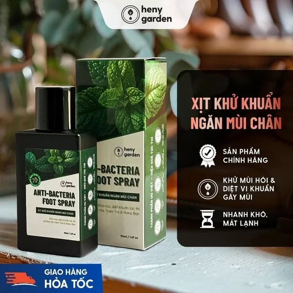 Địa chỉ uy tín để mua xịt khử mùi hôi chân và muối ngâm chân tại nhà