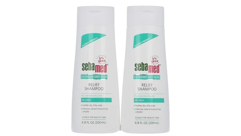 Dầu gội dưỡng ẩm chuyên sâu Sebamed 5% Urea cải thiện triệu chứng da đầu khô rất hiệu quả