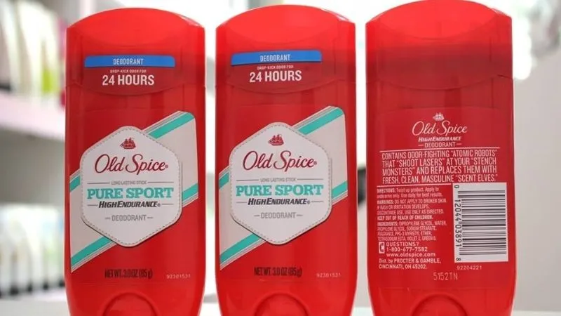 Lăn khử mùi nam Old Spice Pure Sport High Endurance dạng sáp giúp khô thoáng vùng nách hiệu quả